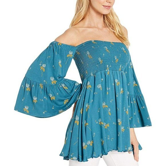 Free People | Lana Off The Shoulder Tunic Sz S - Picture 4 of 8